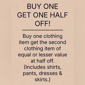 ‼️BOGO Half Off Sale‼️